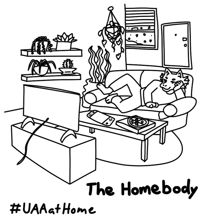 UAA at Home - The Homebody | Covid-19 Campaign | Vector