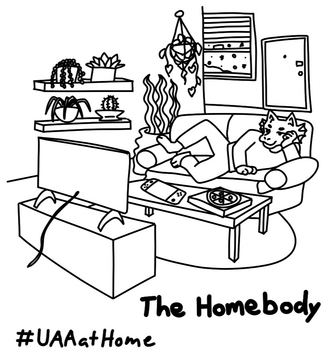 UAA at Home - The Homebody | Covid-19 Campaign | Vector