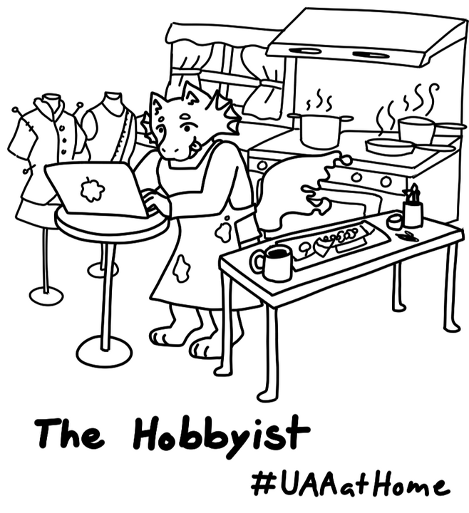 UAA at Home - The Hobbyist | Covid-19 Campaign | Vector