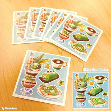 Seawolf Cafe Sticker Sheet