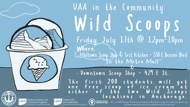 UAA in The Community: Wild Scoops | UAA | Social Media Cover/ Vertical Screen