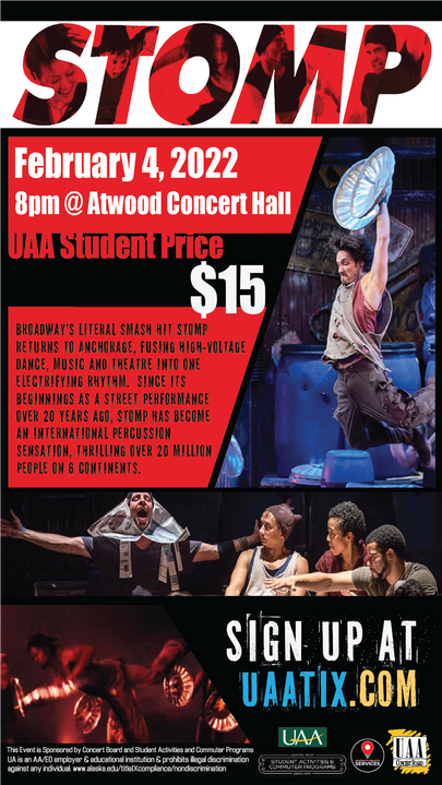 STOMP | UAA Concert Board | Verticle Screen