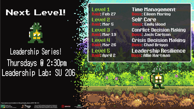 Next Level Leadership | UAA | Horizontal Digital Screen